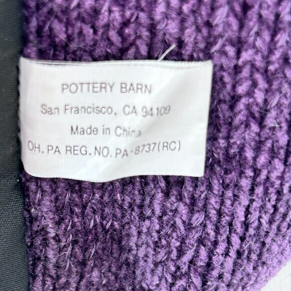 Pottery Barn Kids14" Nicholas Bear Deep Purple with Red Scarf Plush Toy Kids Fun - Picture 6 of 6